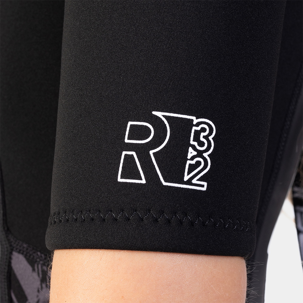 2025 Gul Femmes Response 3/2mm Back Zip Shorty Combinaison Néoprène RE3318-C1 - Black